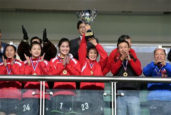 足球——广东队获得第三届省港杯女子足球赛冠军