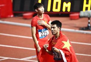 谢文骏13秒34成功卫冕，中国男子110米栏亚运9连冠