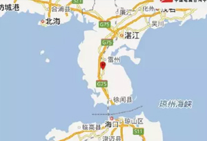 11月6日0时24分广东湛江市雷州市发生3.1级地震
