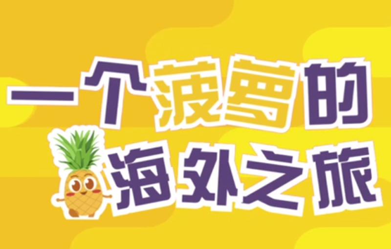 直播大湾区｜MG动画：一个菠萝的海外之旅