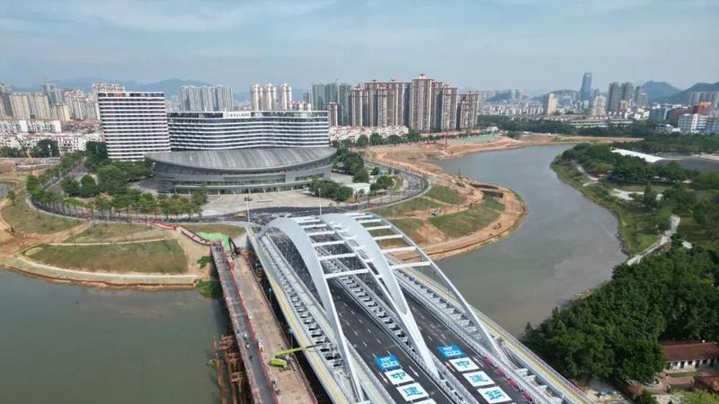 形如吉他！惠州首座全钢结构特大桥通车